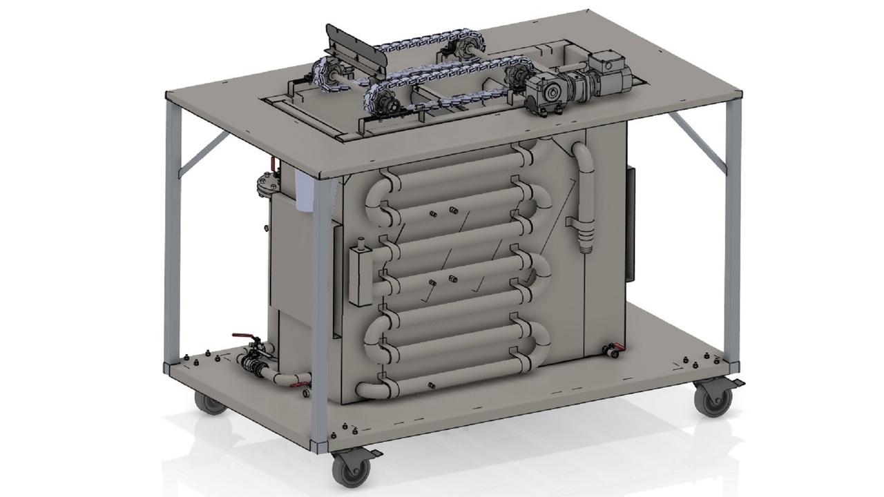 Media 1 for listing 3D model of a 500L flotation tank for an engineering project