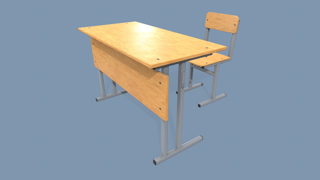 商品 School Desk and Chair 的媒体 1