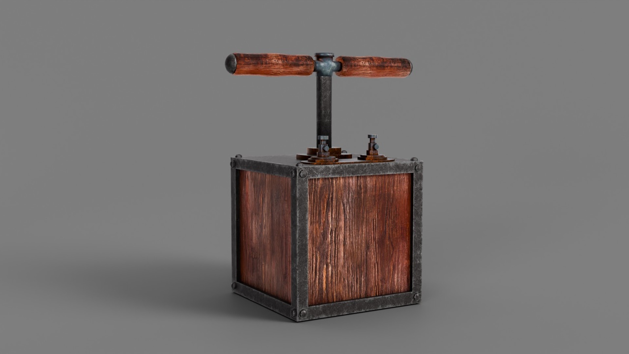 Media 1 for listing Stylized Blasting Machine Prop