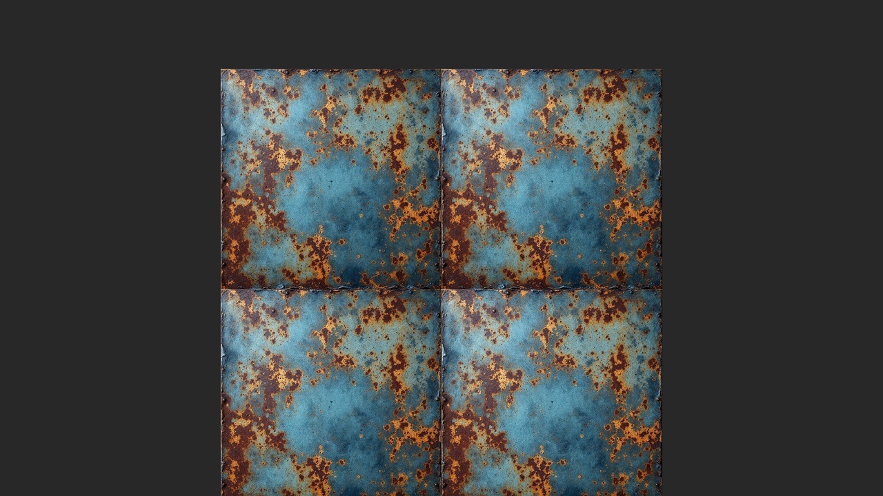 出品Aged Steel Panel with Rust - PBR 2K Texture Packのメディア1