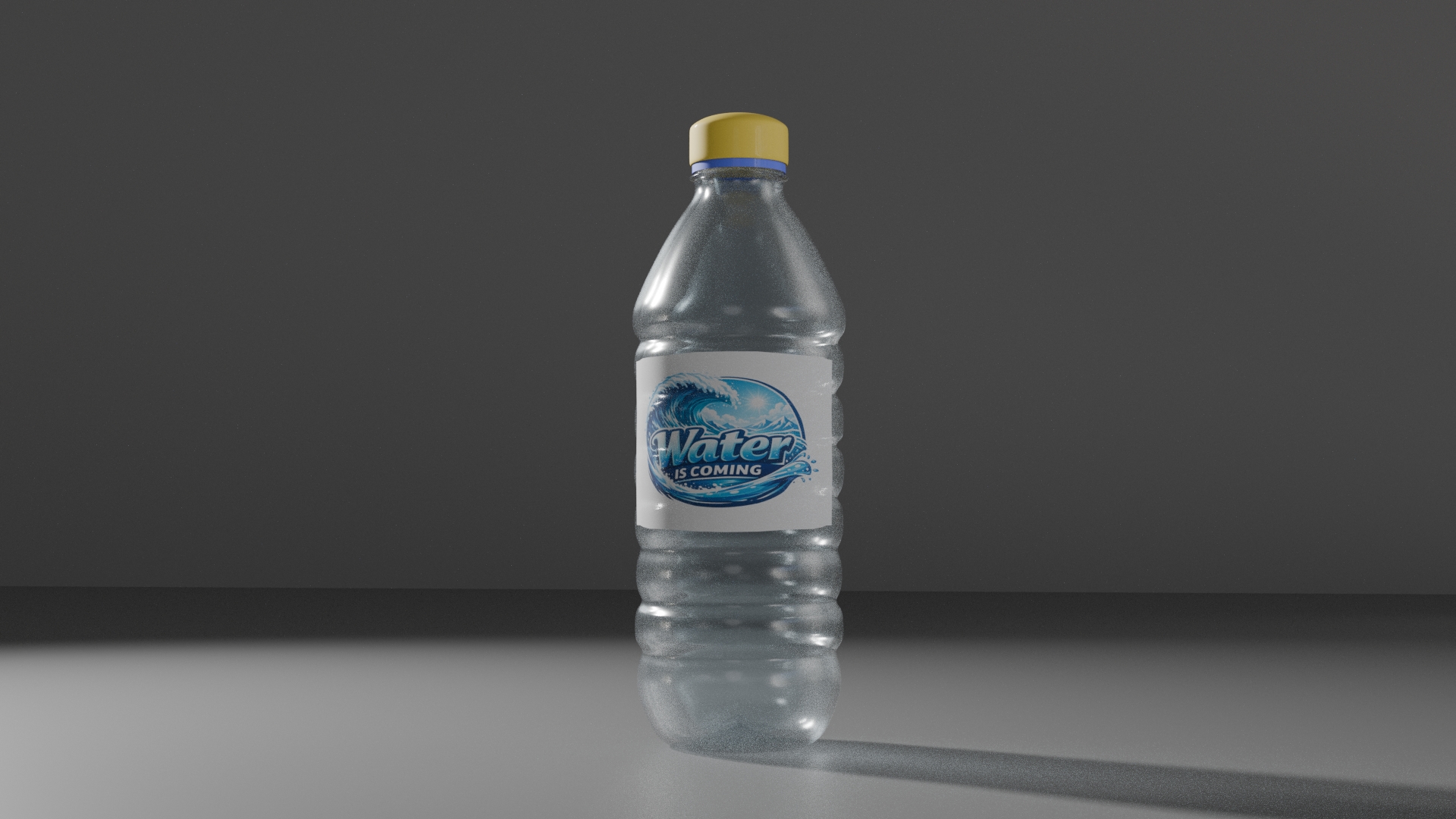 Water Bottle 500ml – Realistic PBR 3D Model | Fab
