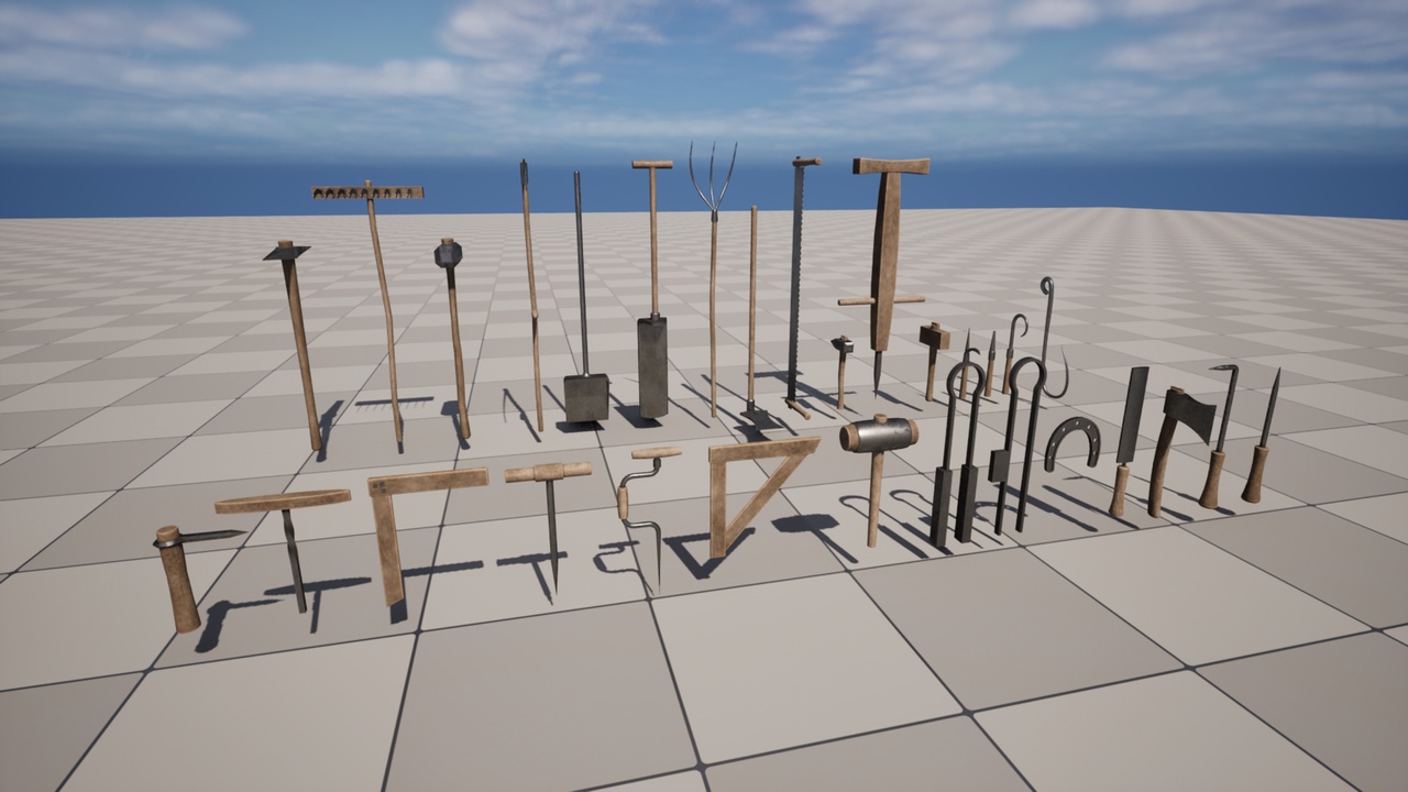 Medieval Tools Pack | Fab