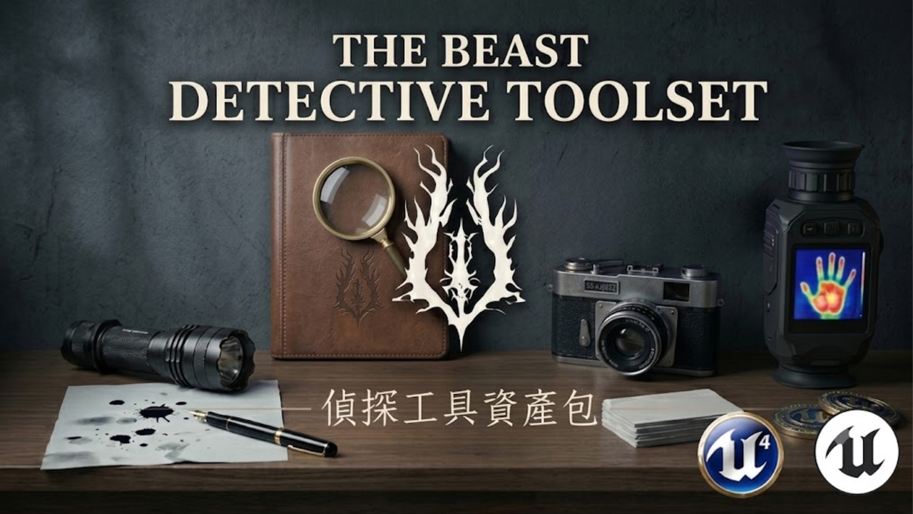 Media 1 for listing The Beast Detective Pack 偵探工具資產包
