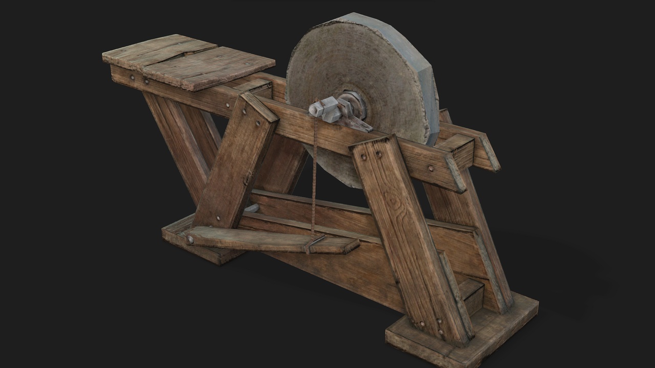 Media 1 for listing Medieval Blacksmith's Grinding Stone