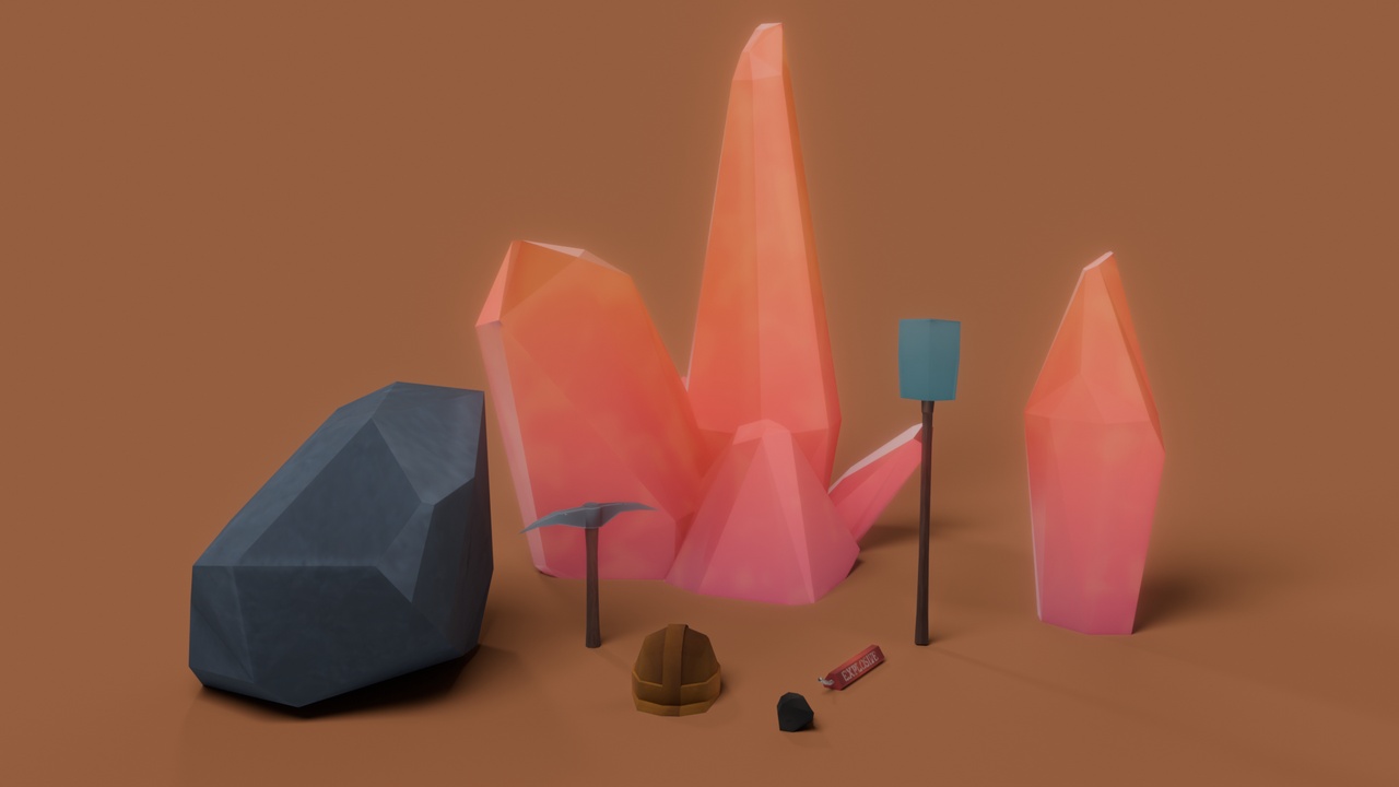 Media 1 for listing DEMO: Low Poly Mining Pack