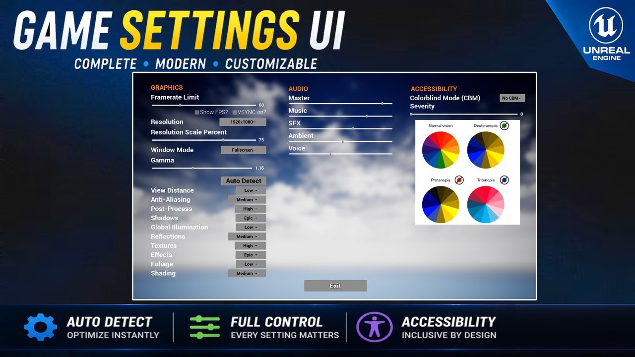 Media 1 for listing Plug & Play Game Settings UI