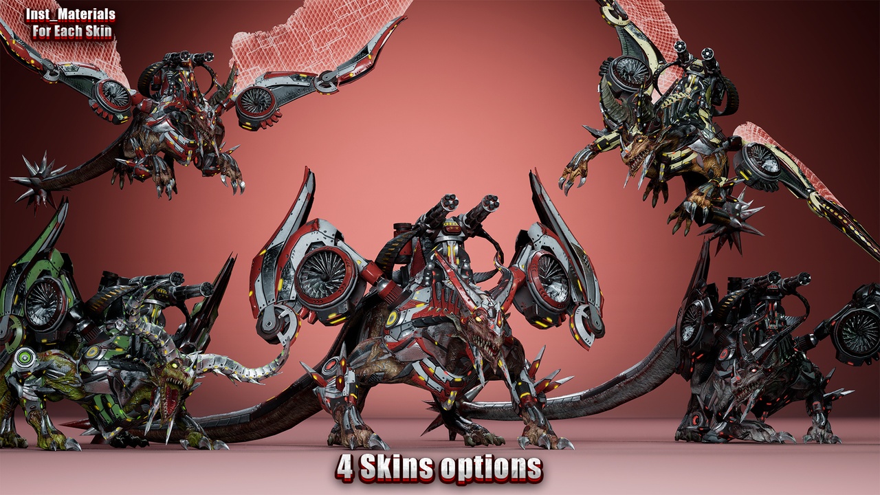 Media 1 for listing Cyborg Dragon