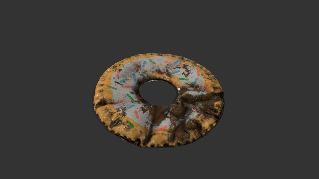 Media 1 for listing Post apocaliptic deflated float donut