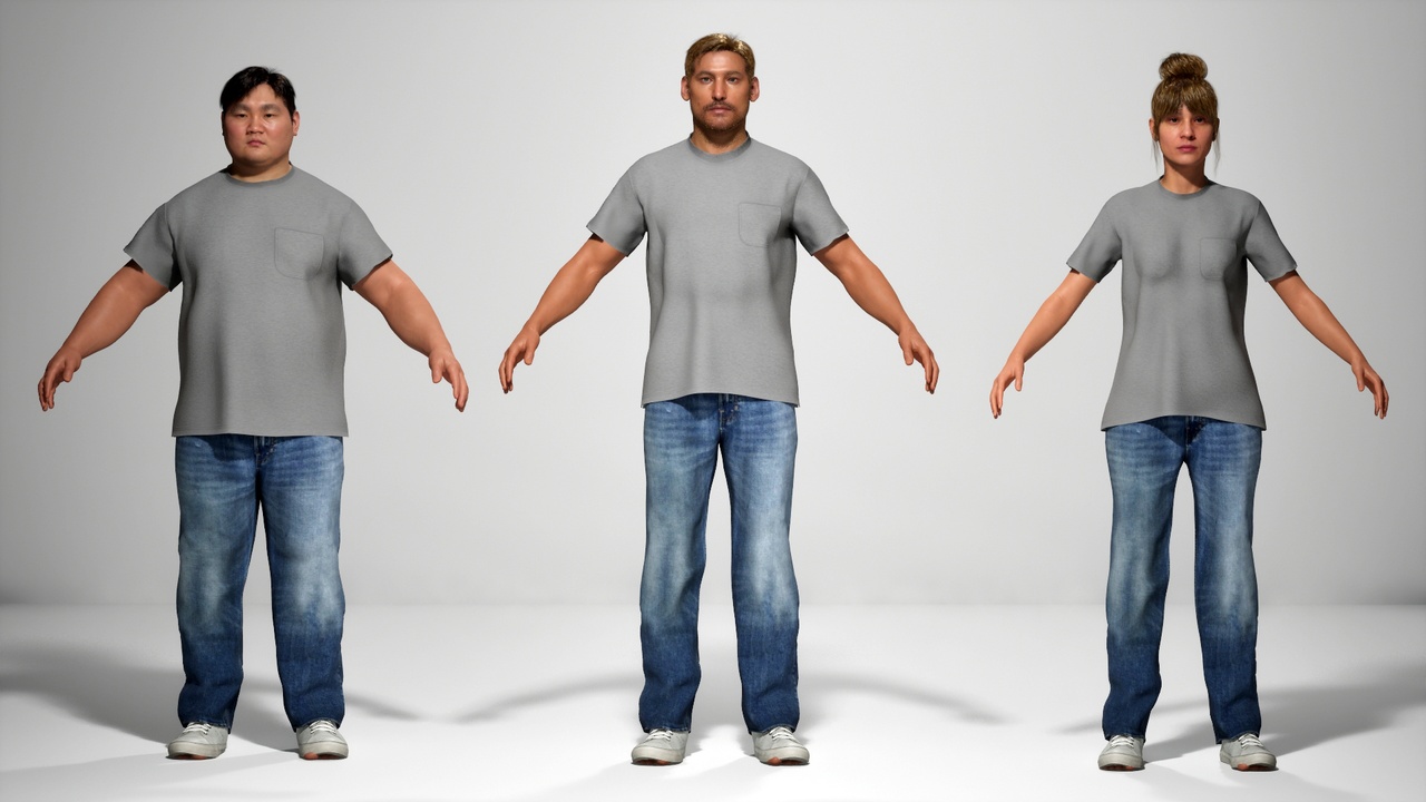 Media 1 for listing Basic Casual Outfit for MetaHuman (Resizable | Full Outfit)