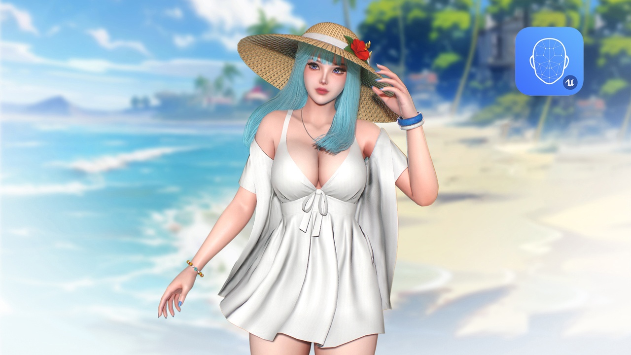 Media 1 for listing Summer Girl โ Beach Dress Female Character