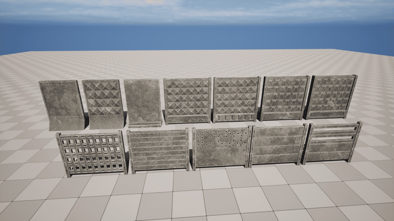 Media 1 for listing Modular Concrete Fence