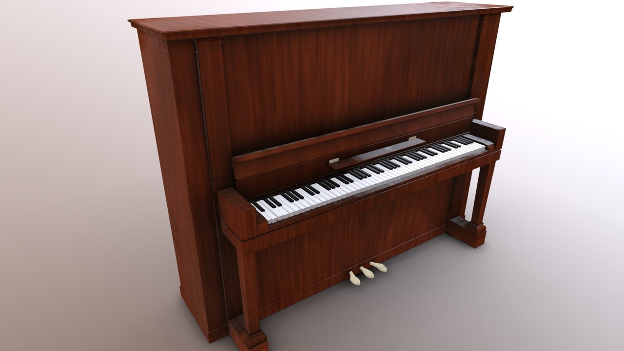 Media 1 for listing Brown Cherry Wood Upright Piano