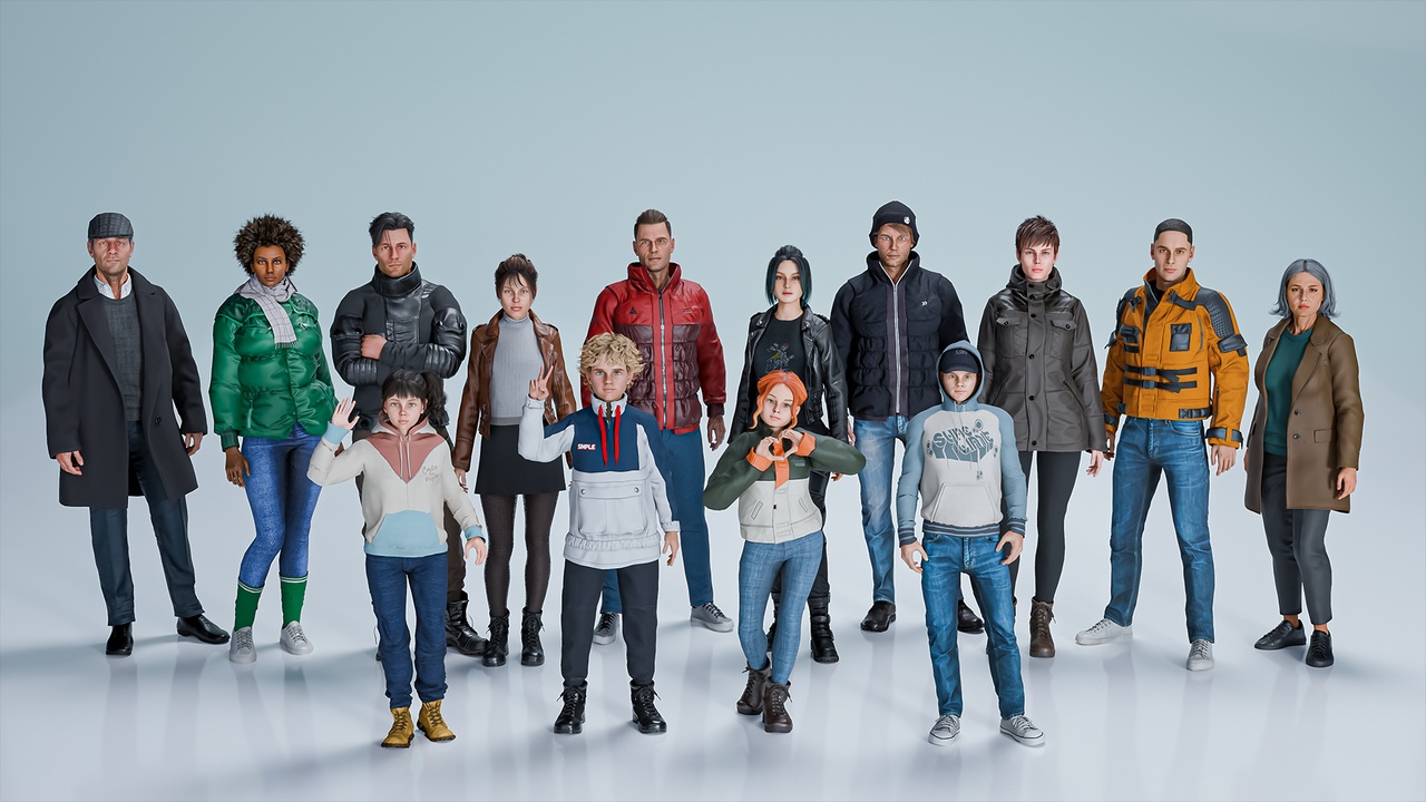Media 1 for listing Casual Character Pack_V2