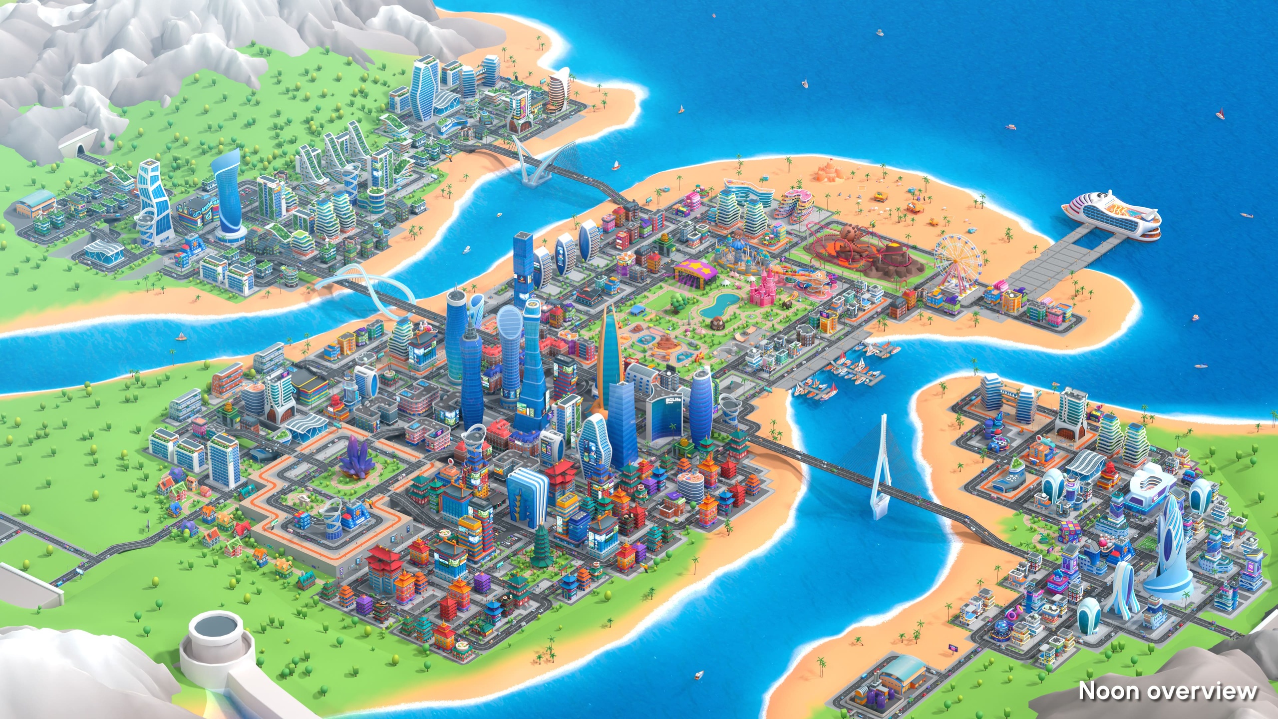 Media 1 for listing Cartoon City - Low Poly 3D Models Pack