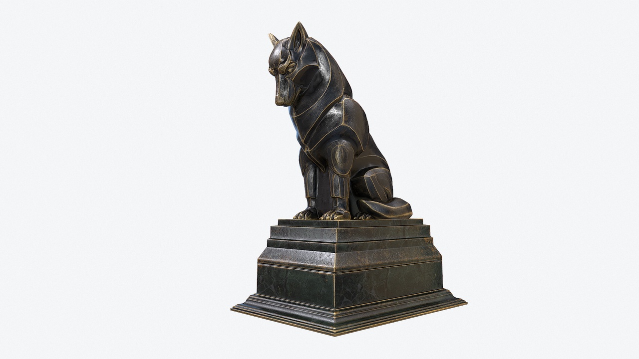 商品 Wolf Sculpture 的媒体 1