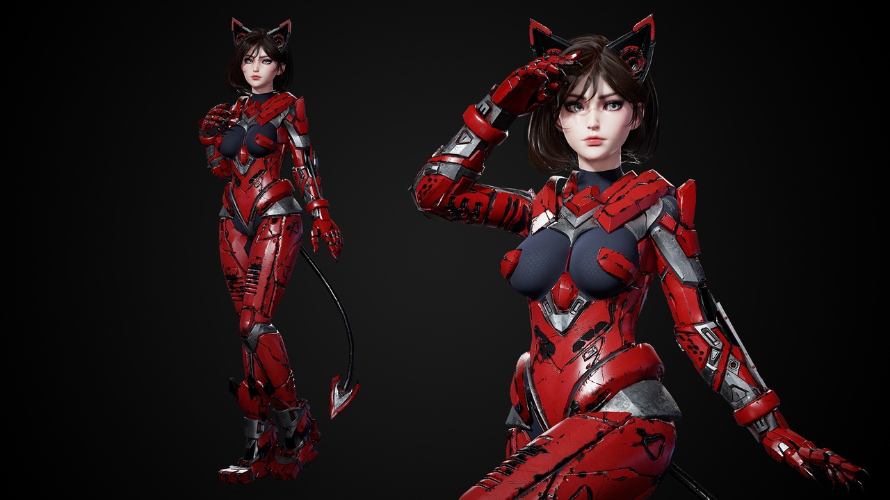 Media 1 for listing Cosmo Cat Girl