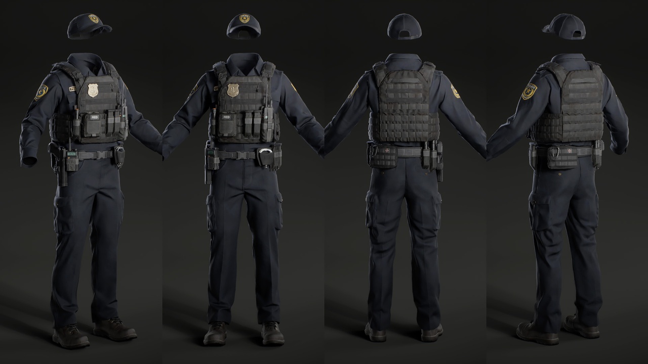 Media 1 for listing Police Uniform 03 - Metahuman