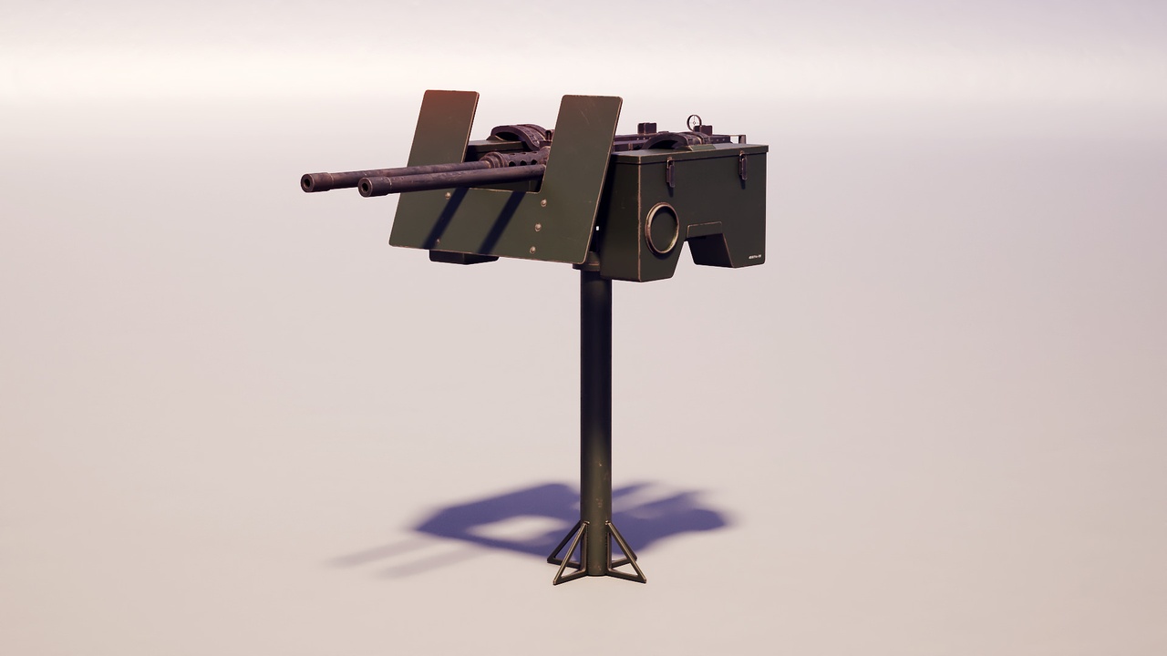 Media 1 for listing Anti-Aircraft Twin Machine Gun Turret PBR