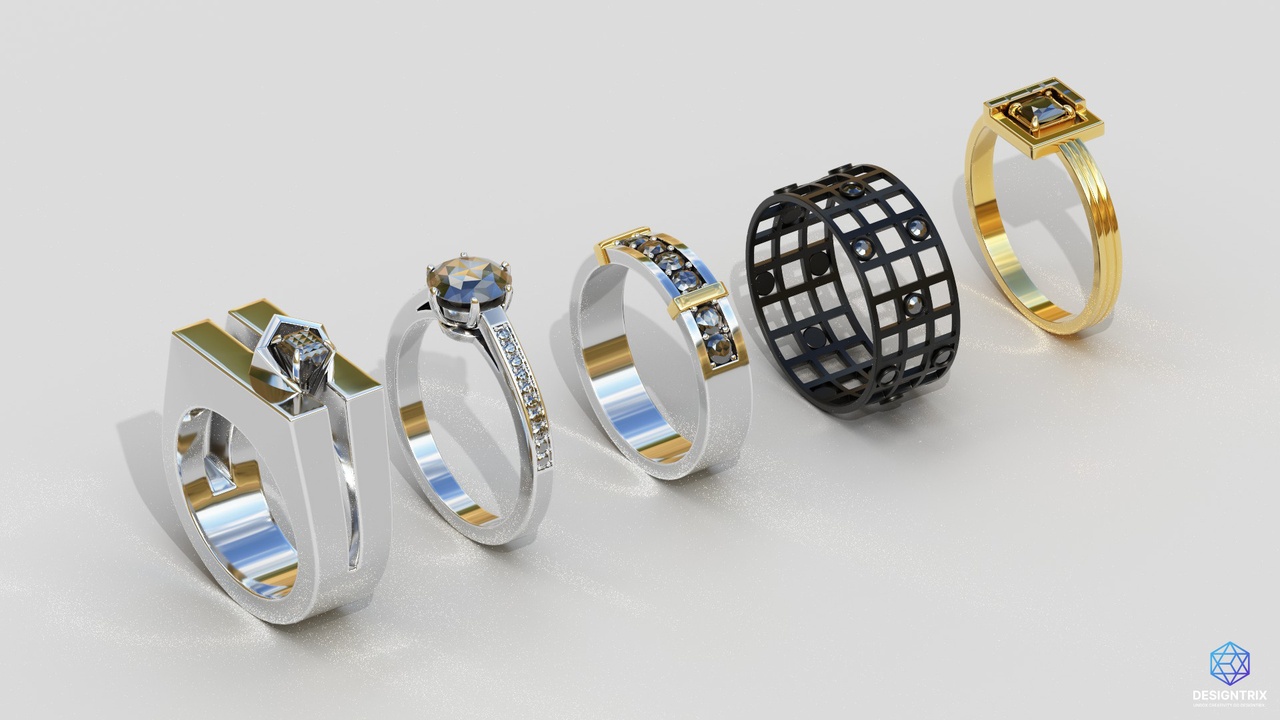 Media 1 for listing Ring 3D Models Pack
