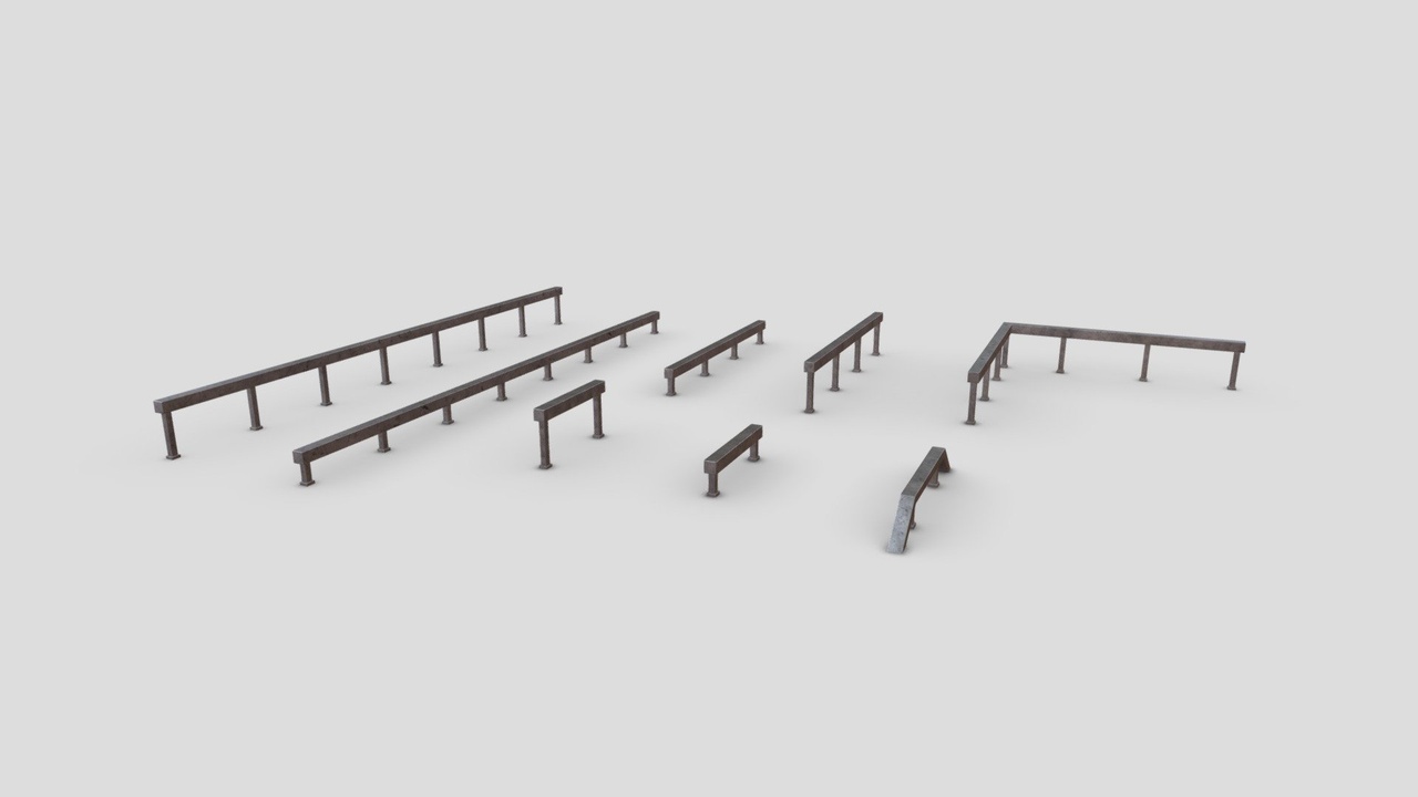 Media 1 for listing Skatepark Collection - Grind Rails