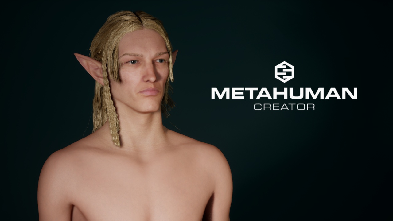 Media 1 for listing Elf Male – Custom MetaHuman Character with Custom Sculpt & Groom