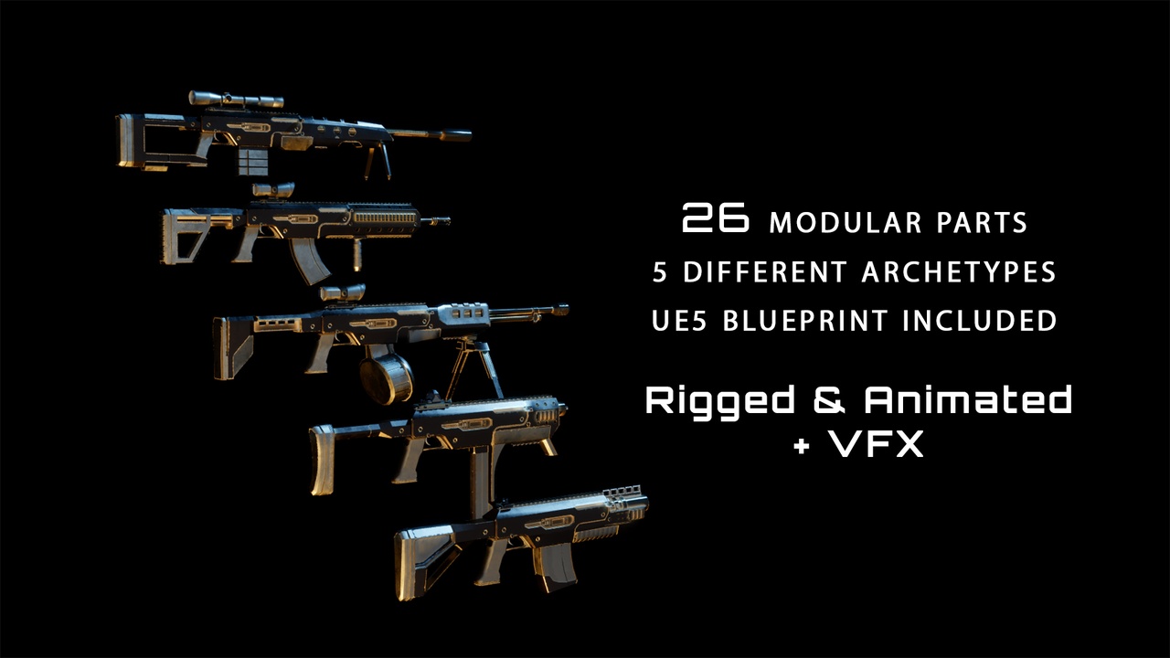 Quadsquad Modular Weapon System | Fab