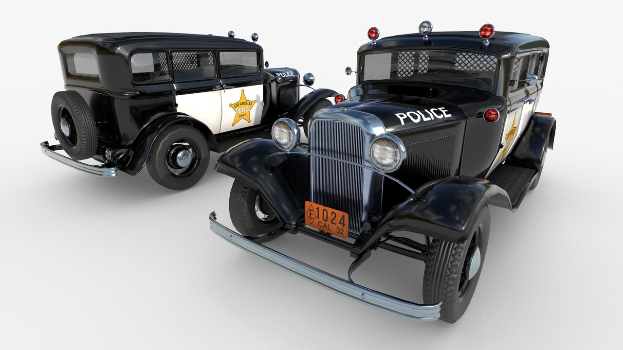 Media 1 for listing 1932 retro 4-door police sedan