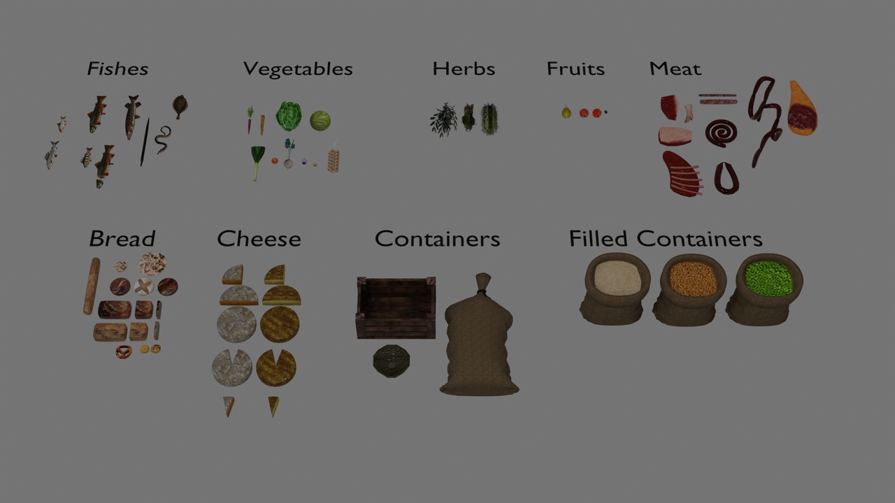 Media 1 for listing Medieval Market Vol 1 - Food & Produce