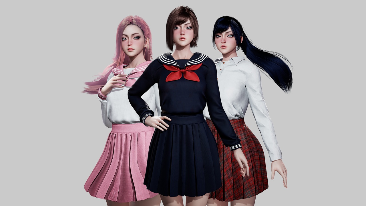 Media 1 for listing Customizable School Girls
