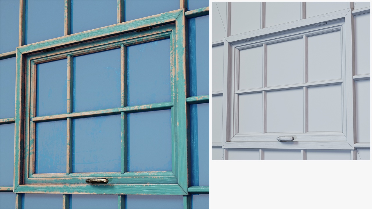 Media 1 for listing Window Wooden Vintage