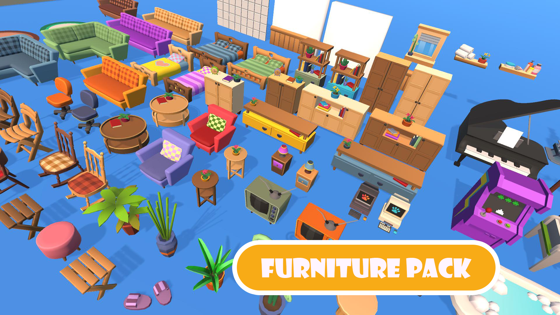 Low Poly Furniture Pack | Fab