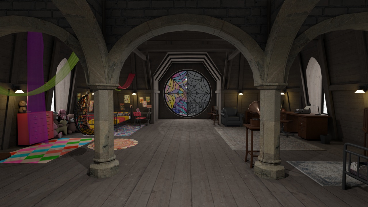 Media 1 for listing Gothic dorm room in a Tower