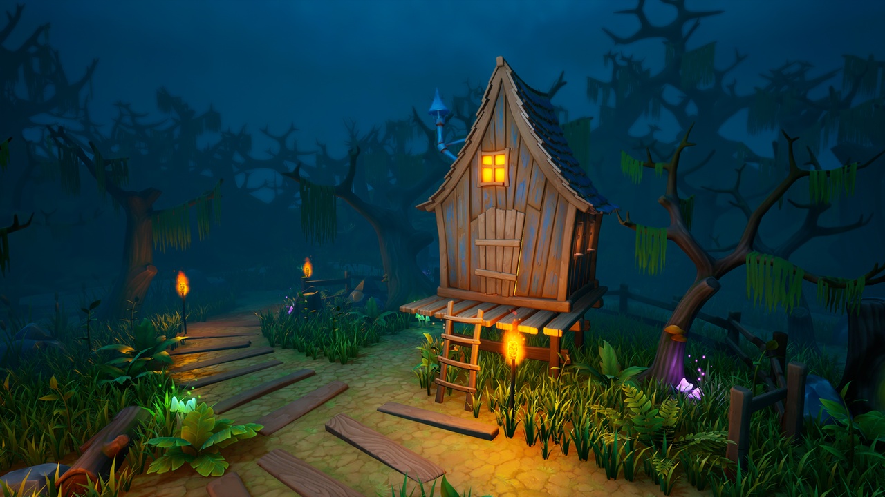 Medium 1 für Eintrag Lowpoly Fantasy Swamp