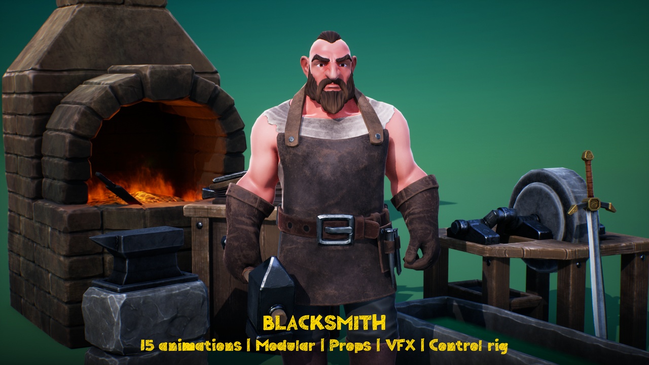 NPC Blacksmith 제품 등록을 위한 미디어 1개
