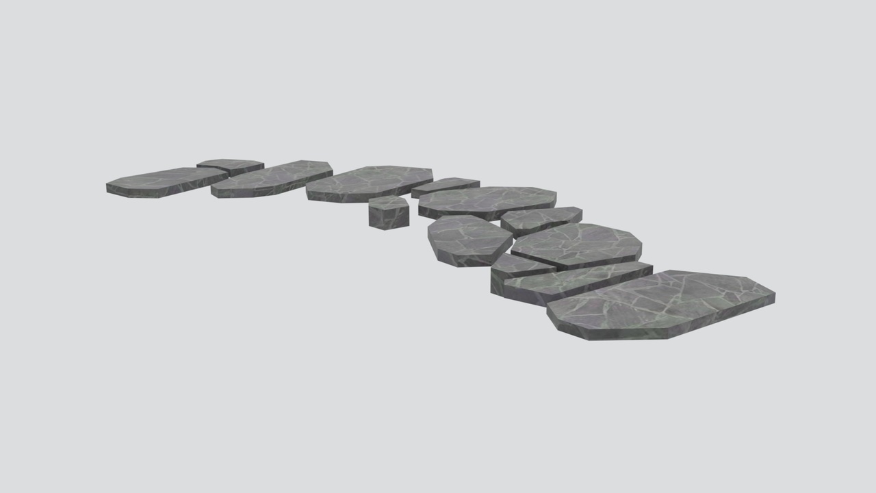 Media 1 for listing Natural Irregular Stone Garden Walkway Pavers 3D Model
