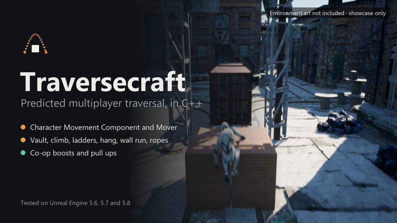Media 1 for listing Traversecraft: Predicted Multiplayer Traversal (CMC + Mover)