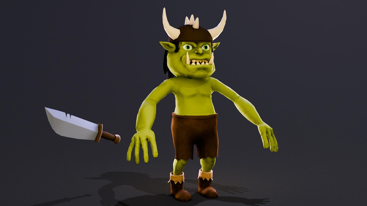 Media 1 for listing Free Stylized Goblin Enemy Character