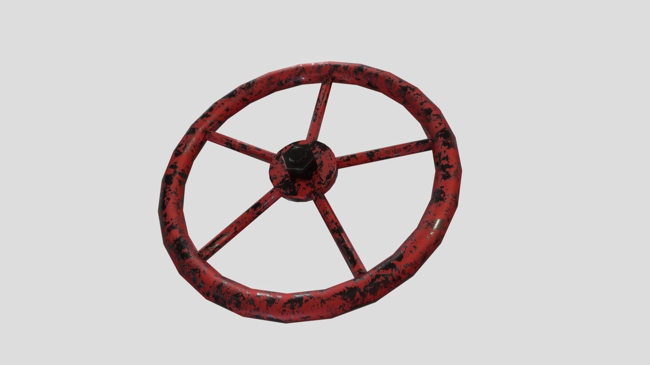Media 1 for listing Rusty Industrial Valve Wheel 3D Model