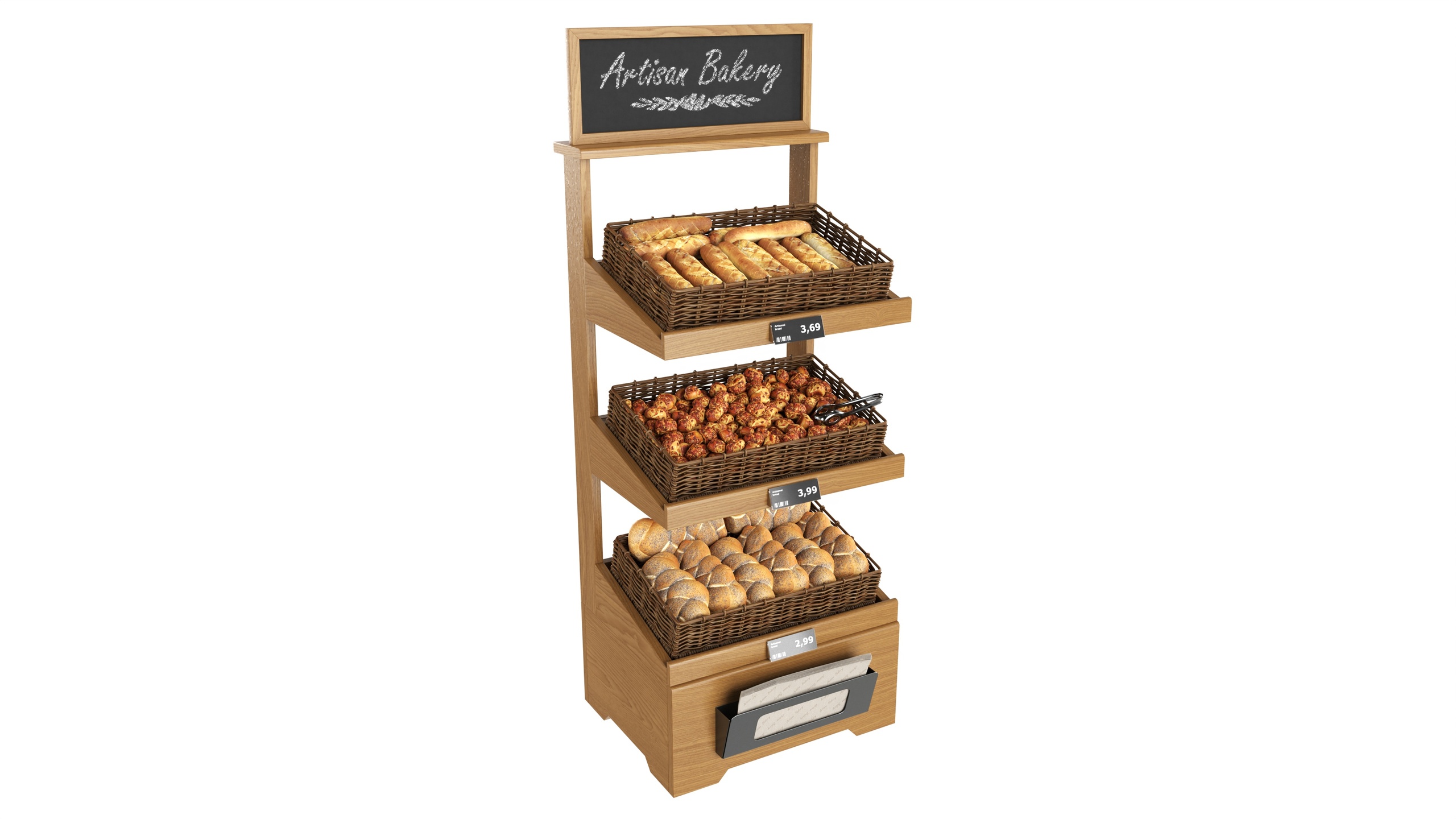 Медиа 1 для объявления Wooden loaf bread stand 04