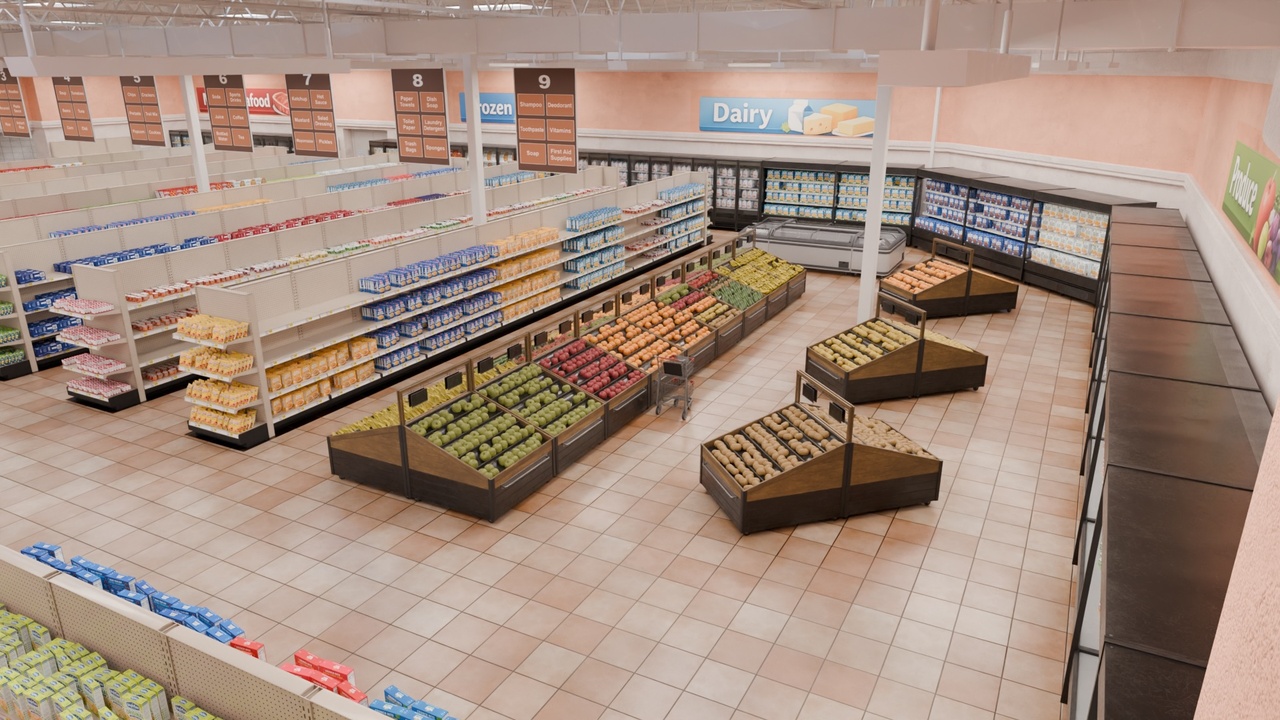 Media 1 for listing Supermarket Environment