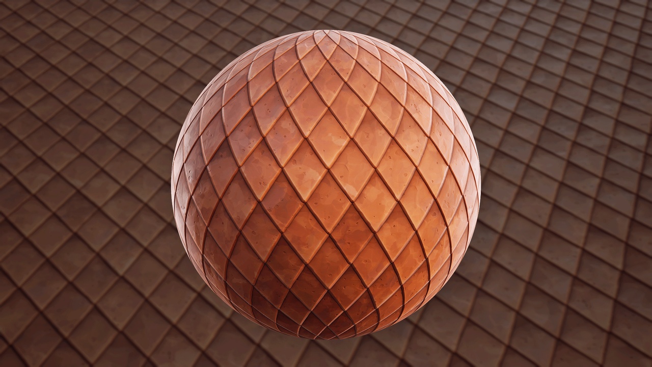 Media 1 for listing Stylized Roof Tiles 04A - Material