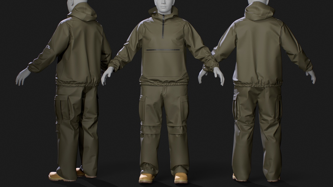 Media 1 for listing Tactical Outdoor Outfit for MetaHuman – Parametric Wardrobe (MHPKG)