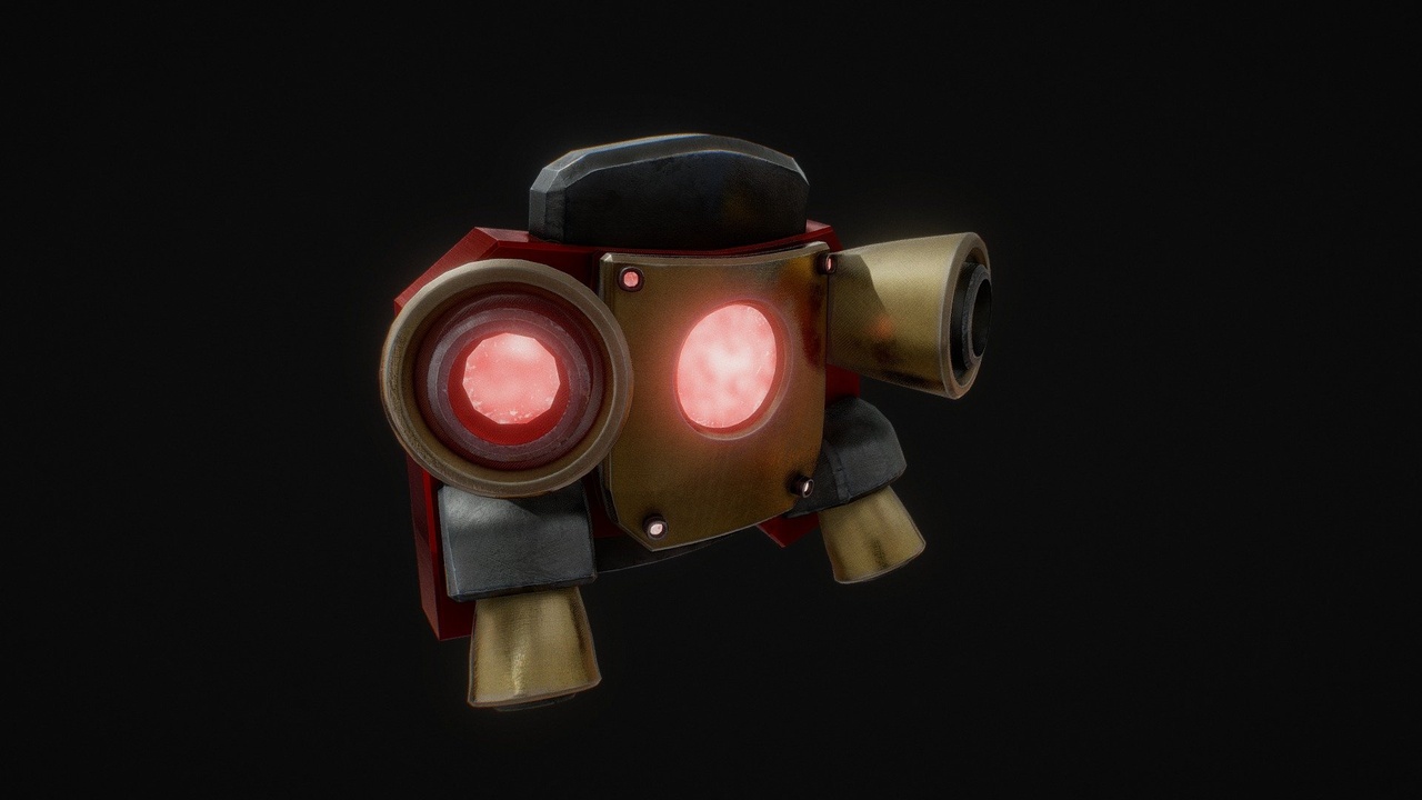 Scifi Cyborg JetPack - Red | Fab