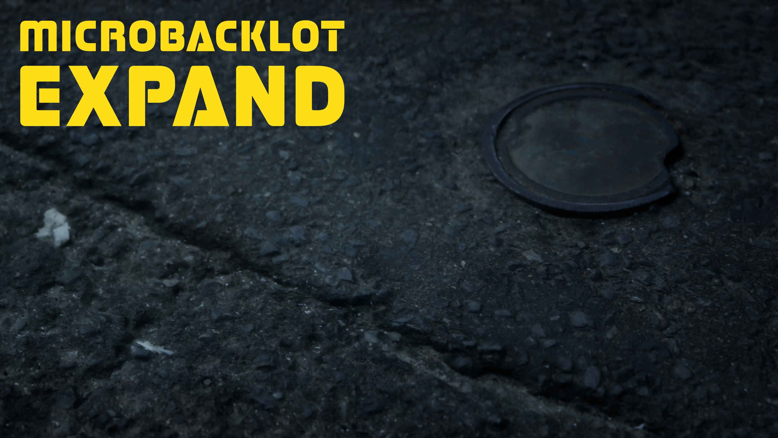 Media 1 for listing MICROBACKLOT | EXPAND // Cracked Asphalt Road Section w/Utility Cap