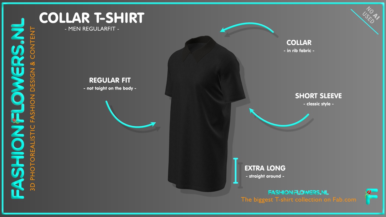 Media 1 for listing Black Colour Extra Long Hood T-Shirt | Short Sleeve | Straight Hem | Cowl Shirt