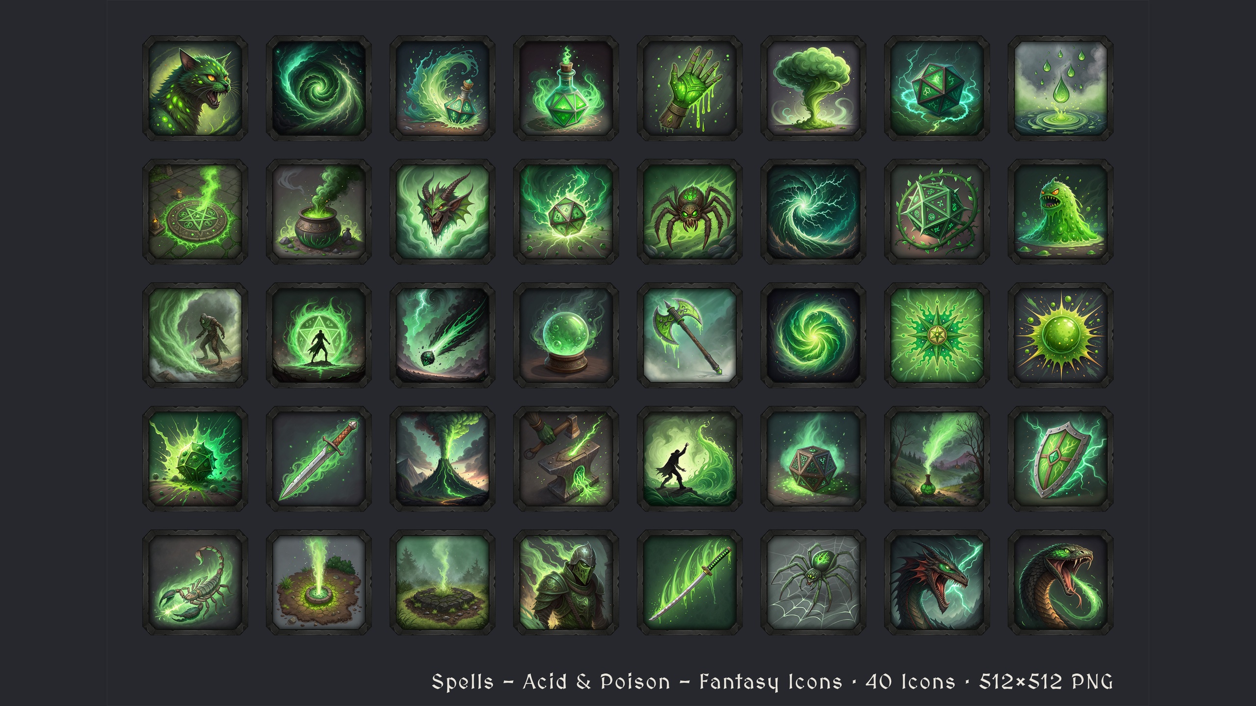Media 1 for listing Ultimate Spell Bundle - 240 Icons [512x512 HD]