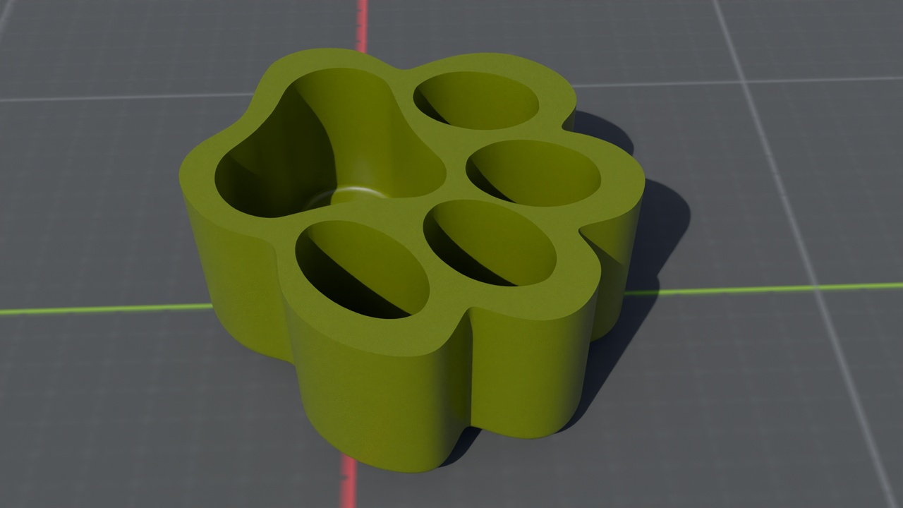 Media 1 for listing Paw-Shaped Desk Organizer - 3D Printable