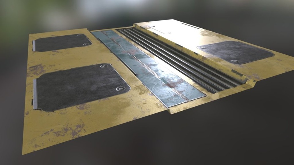 Sci Fi Corridor Flooring | Fab