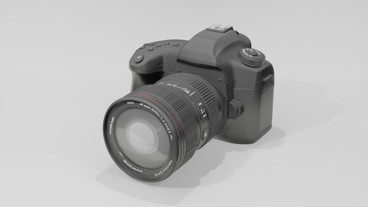 Media 1 for listing Digital Camera 3D Model – Low Poly DSLR