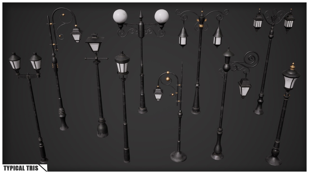 Media 1 for listing Light Poles Pack Vol.1